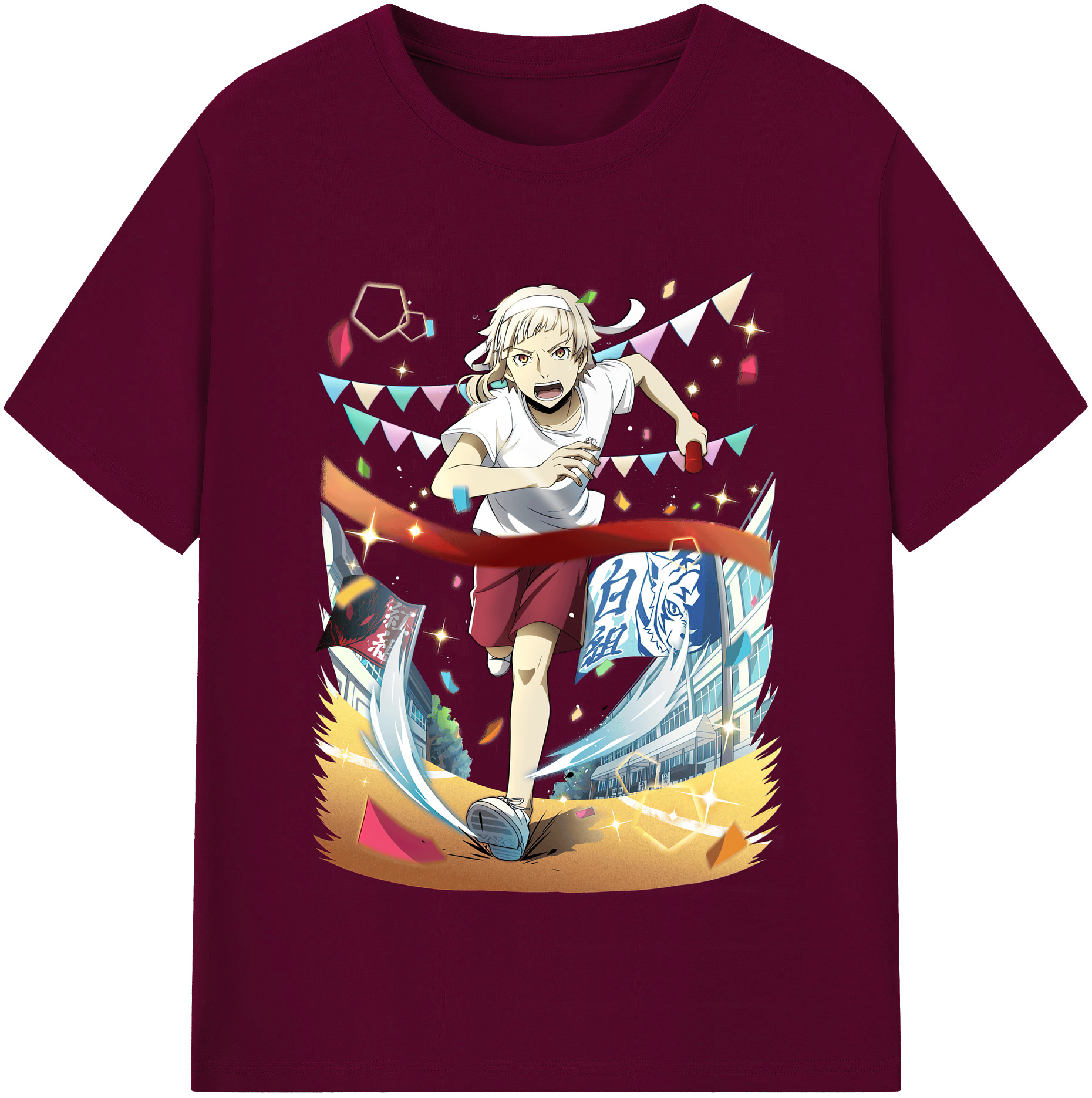 （画像用） 文豪ストレイドッグス Bungo Stray Dogs レディースカジュアルプリントTシャツ（綿100％）